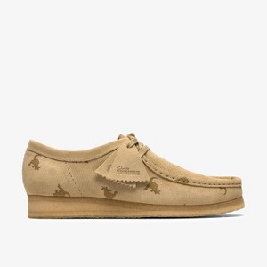 Clarks Originals Mens Wallabee Maple Combination Print Shoes 11