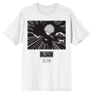 Bleach Ichigo Charging Crew Neck Short Sleeve White T-shirt - 1 of 3