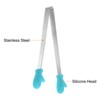 Unique Bargains Stainless Steel Tiny Gloves Shape Cooking Kitchen Food Tongs - 4 of 4