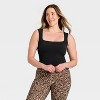 Women's Everyday Soft Feminine Square Neck Tank Top - All In Motion™ - 3 of 4