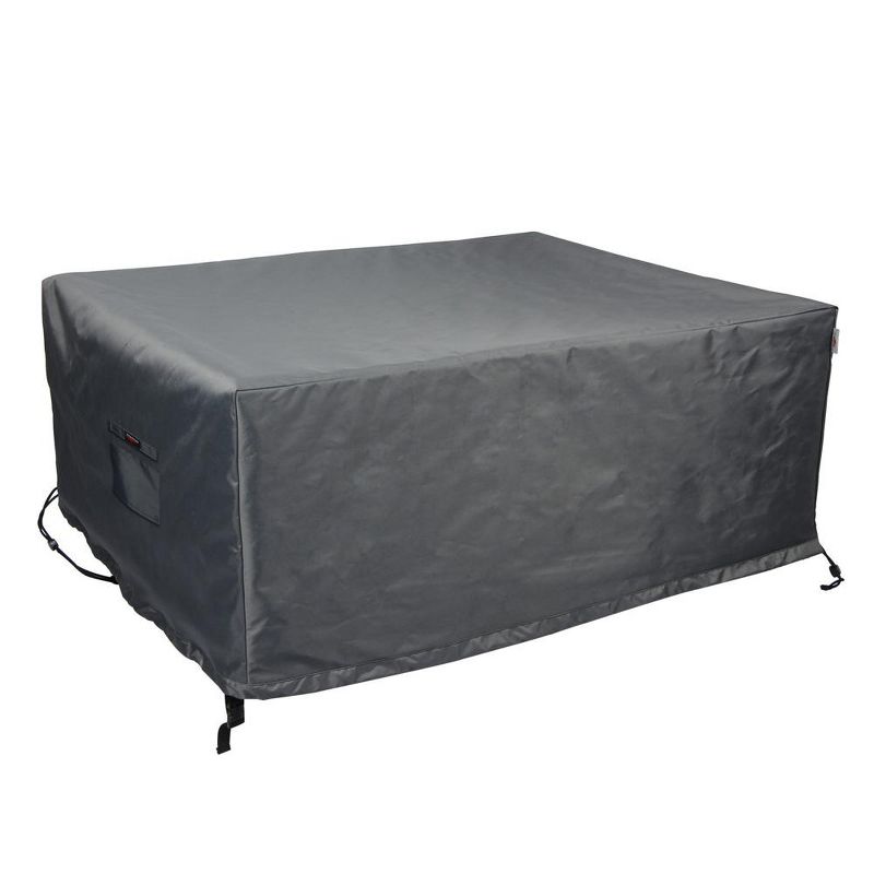 Titanium 3-Layer Polyester Water Resistant Outdoor Dining Set Cover Dark Gray by Shield, 1 of 6