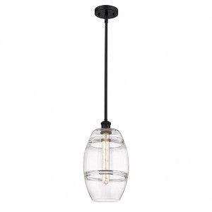 Vaz - 1 Light Stem Hung Mini Pendant In Industrial Style-9.88 Inches Tall and 8 Inches Wide - 1 of 1