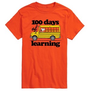Men's - Peanuts - 100 Days Of Learning Short Sleeve Graphic T-Shirt - 1 of 4