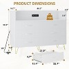WhizMax 6 Drawer Dresser with Wide Wood Drawers & Charging Station & LED Light, 49.1” Chest of Drawers TV Stand for Bedroom, Living Room, - 2 of 4