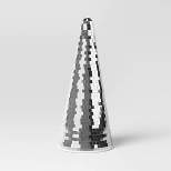 10" Mirrored Cone Christmas Tree Figurine - Wondershop™ Silver