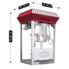 Infurnic Popcorn Poppers, with Kettle and Warming Deck, Kitchenware for Family Gatherings, Red, 15.16"*13.19"*23.82" - 2 of 4