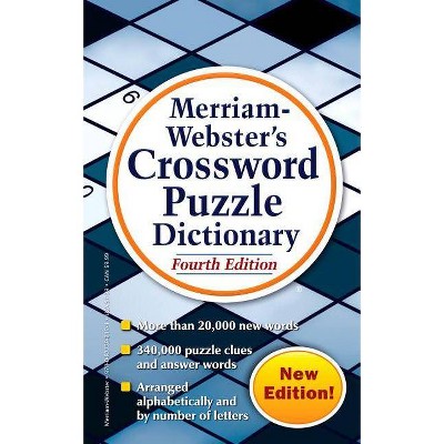 Merriam-Webster's Crossword Puzzle Dictionary - 4th Edition by  Merriam-Webster Inc (Paperback)