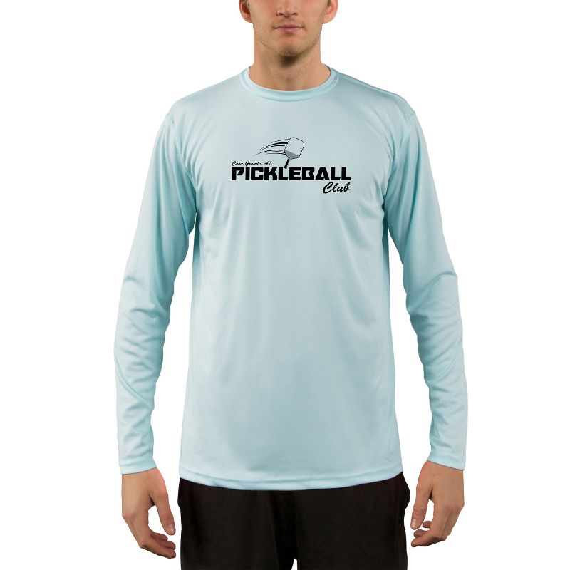 Vapor Apparel Men's Palm Creek Pickleball UPF 50+ Sun Protection Performance Long Sleeve T-Shirt, 1 of 4