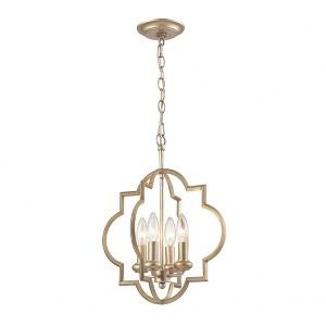 Elk Home Chandette 4 - Light Chandelier in  Aged Silver - 1 of 3