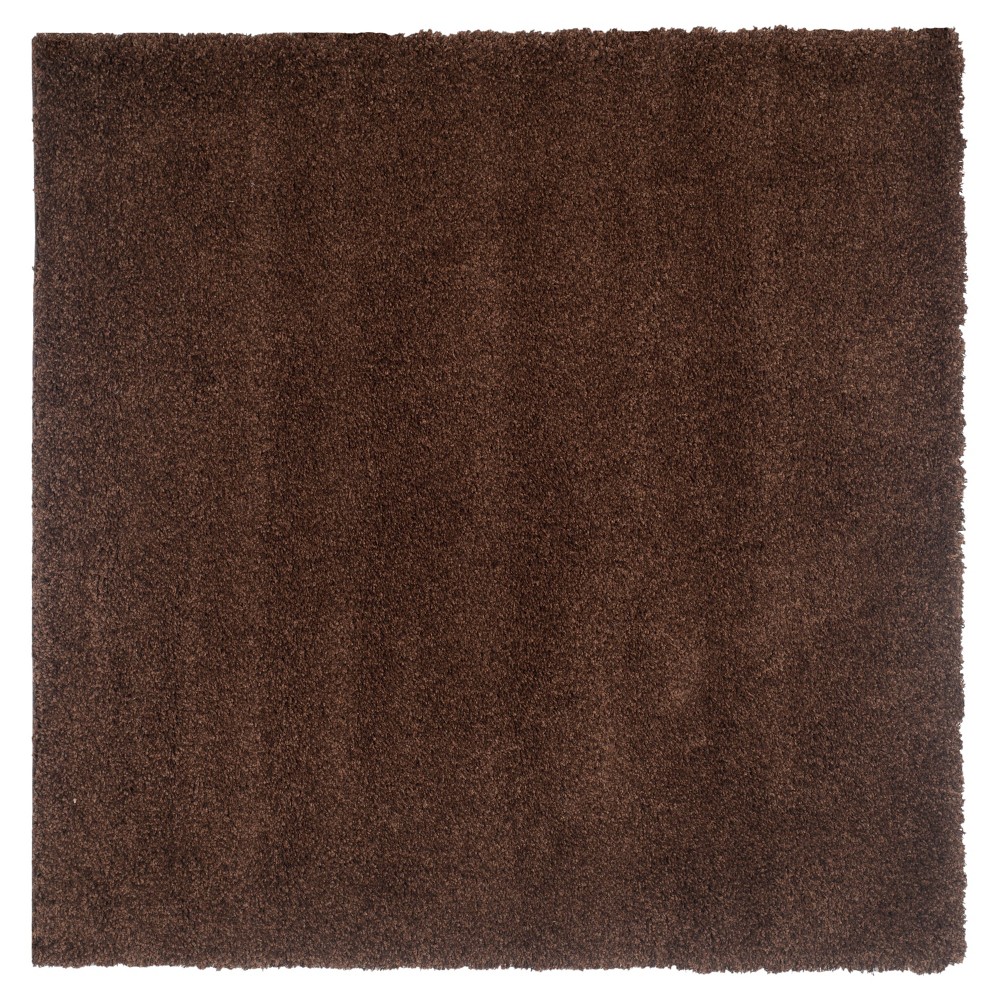 4'x4' Square Quincy Rug Brown Square - Safavieh
