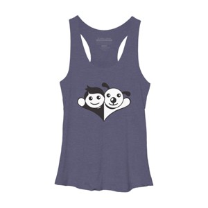 Women's Design By Humans Doggy Friend By graphicganga Racerback Tank Top - 1 of 3
