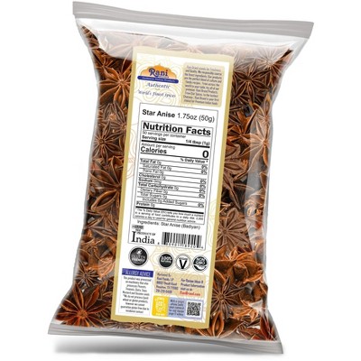 Eco-Friendly Whole Star Anise Pods 1.75oz - Aromatic Spice for Culinary Delights