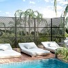 Wooakway 47" x 72" Black Metal Garden Trellis Privacy Screen Indoor Outdoor Room Divider Lattice Panel - 2 of 4