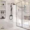 CASAINC Wall Mount Exposed Pipe Rainfall Shower System - 2 of 4