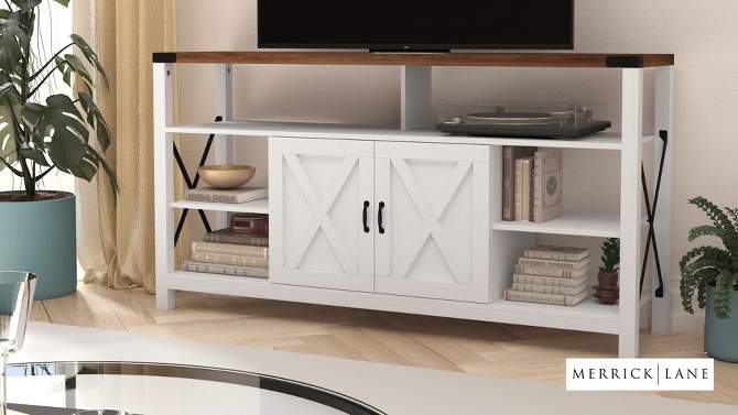Merrick Lane Media Console with Open and Closed Storage, 2 of 13, play video