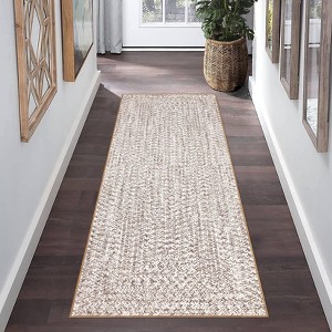 Modern Washable Area Rug, Soft Non-Slip Carpet for Living Room & Bedroom, Large Farmhouse Throw Rug, Non-Shedding, Stain Resistant (Multi) - 1 of 4