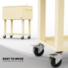 Karl Home 80 QT Patio Cooler Cart with Tray - 3 of 4