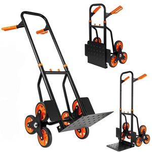 Acekool 440 lbs Stair Climbing Dolly, 6-Wheel Hand Truck with Telescoping Handle & Foldable Frame for Easy Moving on Stairs - 1 of 4