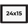 PosterPalooza | Modern Shadow Box 1" Depth Black Picture Frame - UV Acrylic, Backing Board, Hanging Hardware - 2 of 4