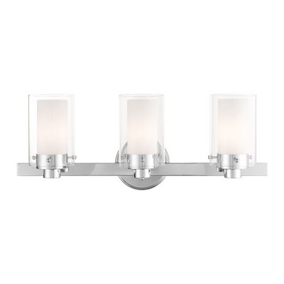 Livex Lighting Manhattan 3 - Light Vanity in  Polished Chrome