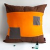 Slickblue Decorative Knitted Patchwork Fabric Pillow Cushion - 19.7x19.7 inches, 3 Different Design Options - 4 of 4