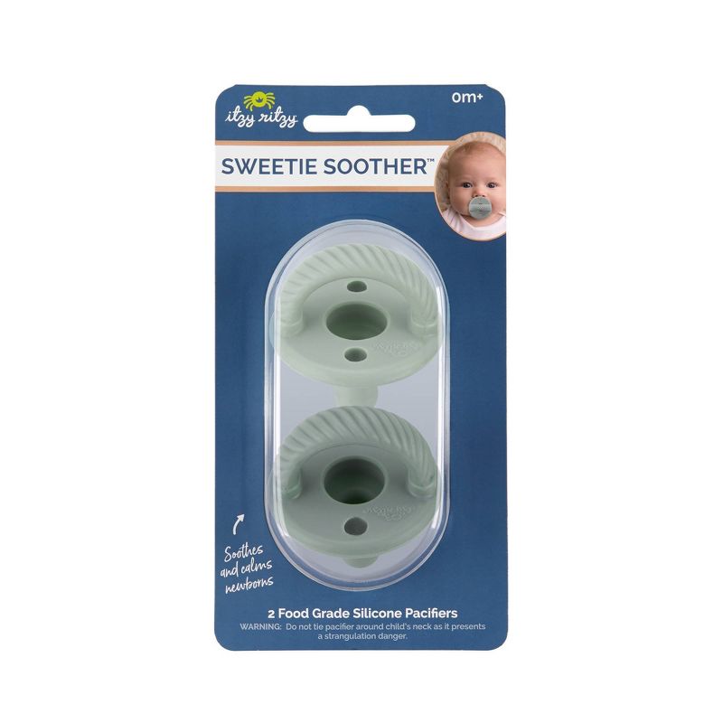 Itzy Ritzy Sweetie Silicone - Soother Pacifier - 2pk, 3 of 19