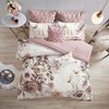 Sapphtopaz Comforter Set 8 Piece Bedding Sets Cotton Elegant Large Floral Pattern Printing Design with Tufted Pillow Quilt Set - 3 of 4