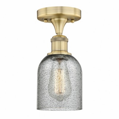 Caledonia - 1 Light Semi-Flush Mount In Industrial Style-9.75 Inches Tall and 5 Inches Wide