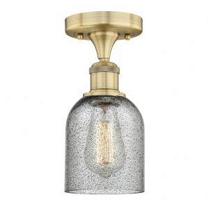 Caledonia - 1 Light Semi-Flush Mount In Industrial Style-9.75 Inches Tall and 5 Inches Wide - 1 of 1