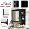 Bathroom Cabinet Wall Mounted, Medicine Cabinet with Doors & Adjustable Shelf, Over The Toilet Bathroom Storage Cabinet for Office Kitchen - 4 of 4