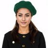 Anna-Kaci Women's Wool French Beret HatsClassic Beanie Fall Winter Cap - 2 of 4