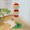 Cute Puffer Fish Cat Climbing Tree, 3-Tier Cat Tower with Scratching Post and Interactive Toy, Indoor Cat Climbing Frame for Small to Large Cats - 3 of 4
