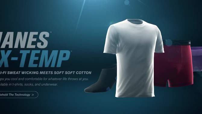 Hanes Boys' X-Temp No Show 10pk Athletic Socks - Color May Vary, 2 of 5, play video