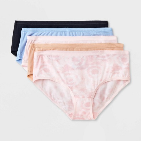 Girls' 5pk Tie-dye Modal Hipster - Art Class™ Pink/blue/beige Xl : Target