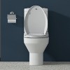 Toddler Potty Training Seat Built-In, Quiet-Close Lid, Safe PP Material, Easy Installation & Release with Hardware - 3 of 4