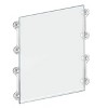 Azar Displays Clear Acrylic Window/Door Sign Holder Frame with Suction Cups 17''W x 22''H, 2-Pack - image 4 of 4