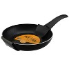 YBM HOME Nonstick Frying Pan - Hard Anodized Aluminum with Dual-Layer Teflon Coating, Riveted Handle - Nonstick Skillet for Gas, Induction Cooktops - 3 of 4