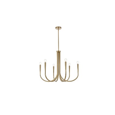 Elegant Lighting Layne 30 inch chandelier in Gold