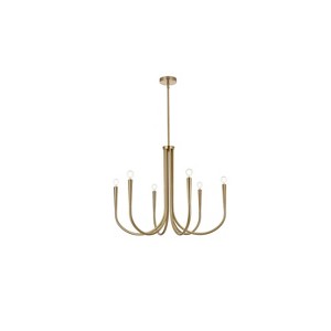 Elegant Lighting Layne 30 inch chandelier in Gold - 1 of 4