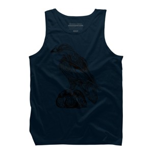 Men's Design By Humans Artistic Black Raven By katrinawold Tank Top - 1 of 3