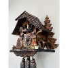 Eight Day Mechanical Cuckoo Clock Cottage Design With 15 Inch Height And Fisherman Motion By River City Clocks - 3 of 4