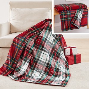 Spencer Plaid Reversible Blanket - Levtex Home - 1 of 4