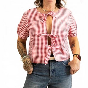 Women's Countryside Short Sleeve Top - Urban Daizy - 1 of 4