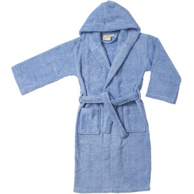 Cotton Bath Robe Terry Lightweight Kids Unisex Hooded Bathrobe