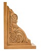 Set of 2 Carved Bookends Brown MDF by Foreside Home & Garden - 3 of 4