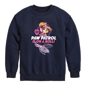 Boys' - Paw Patrol - Paw Patrol Is On A Roll Graphic Long Sleeve Fleece Sweatshirt - 1 of 4