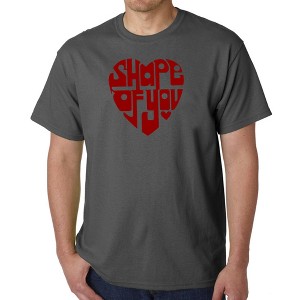 LA Pop Art Men's Word Art T-shirt - Shape of You - 1 of 4