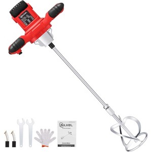 SILVEL Cement Mixer, 2300W Handheld Electric Concrete Mixer, Portable Mortar Mixer with 6 Adjustable Speed, 110V Mud Mixer for Mixing Mud, Cement - 1 of 4