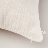 26"x26" Gauze Texture Euro Bed Pillow Taupe/Natural - Hearth & Hand™ with Magnolia: Cotton Fabric, Square Shape, Removable Cover - 4 of 4