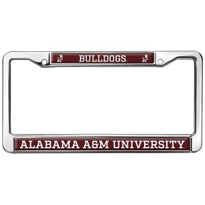 Alabama A&M University Bulldogs Full Size Standard License Plate Metal Frame - 1 of 4